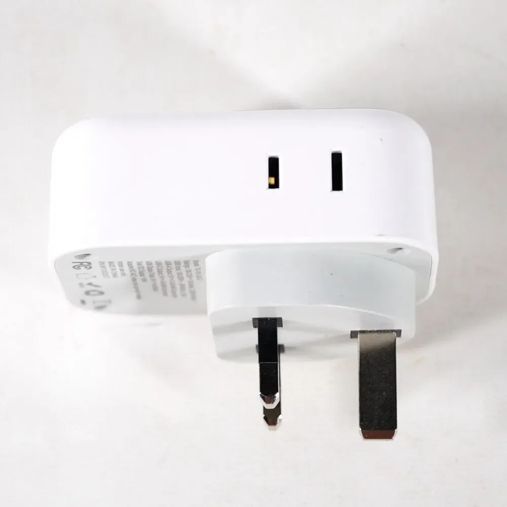 European Travel Plug Adapter, TESSAN International Power Plug TS-161-EU-C White